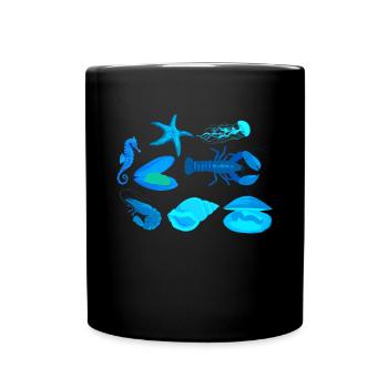 Crustacean Core Crustacean Shirt Gift - Full Colour Mug - black - Front