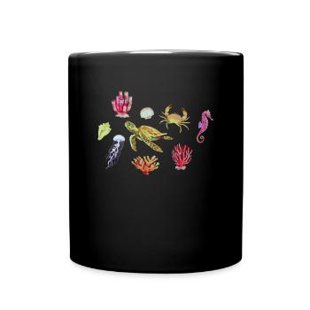 Crustacean Core Crustacean Shirt Gift - Full Colour Mug - black - Front