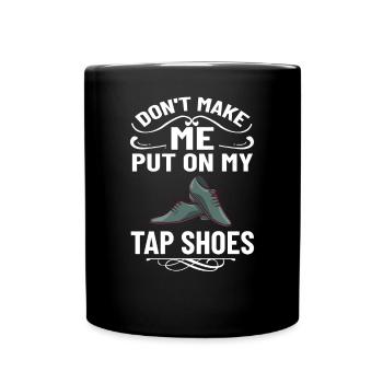 Tap Dance Beginners Chaussures Apprendre la musique Danseurs - Mug uni - noir - Devant
