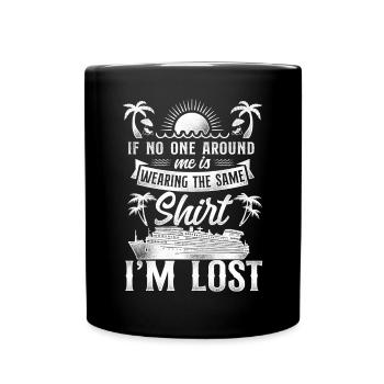 Cruise Ship Vacation Friends - Full Colour Mug - black - Front
