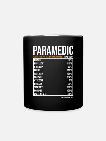 Paramedics Daily Paramedics - Full Colour Mug - black