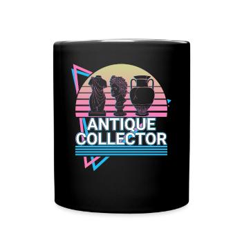 Antiques Collector Antiquarian Retro - Full Colour Mug - black - Front