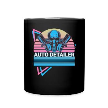 Détaillant automatique Détail automatique Détails automatiques Rétro - Mug uni - noir - Devant