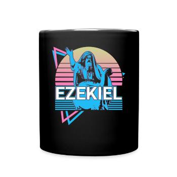 Ézéchiel Prophète hébreu Juif Juif Rétro - Mug uni - noir - Devant