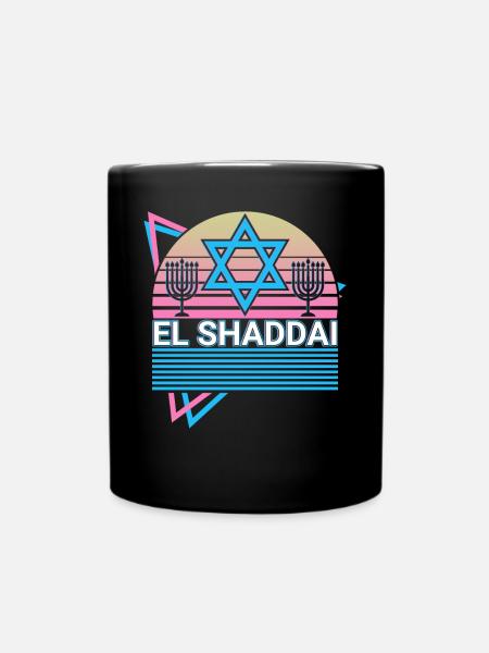 El Shaddai Dieu Tout-Puissant Chrétien Chrétien - Mug uni - noir