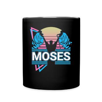 Moses Jüdischer Prophet Christliches Christentum R - Tasse einfarbig - Schwarz - Vorne