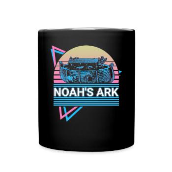 Arche Noah Christentum Christentum Retro - Tasse einfarbig - Schwarz - Vorne