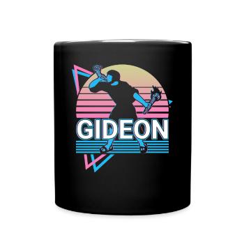 Gideon Hebrew Prophet Retro - Full Colour Mug - black - Front