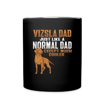 Vizsla Papa Hund Papa Ungarischer Vizsla - Tasse einfarbig - Schwarz - Vorne