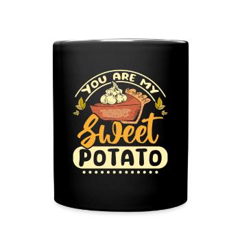 Tu es ma patate douce - Mug uni - noir - Devant