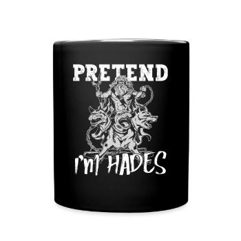 Hades Greek Mythology Ancient Greek - Full Colour Mug - black - Front