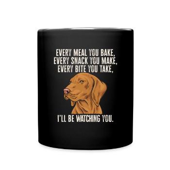 Vizsla Dog Hungarian Vizsla - Full Colour Mug - black - Front