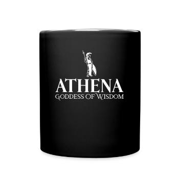 Athena Griechische Mythologie Griechischer Gott - Tasse einfarbig - Schwarz - Vorne