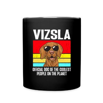 Vizsla Retro Vintage Hongrois Vizsla - Mug uni - noir - Devant