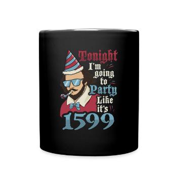 William Shakespeare Theater Literatur - Tasse einfarbig - Schwarz - Vorne