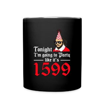 William Shakespeare Theater Literatur - Tasse einfarbig - Schwarz - Vorne