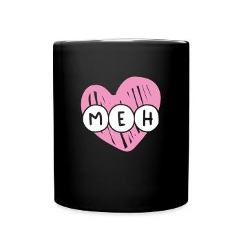 Cher Meh le jour de la Saint-Valentin - Mug uni - noir - Devant
