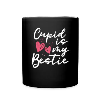 Amor Ist Mein Bester - Tasse einfarbig - Schwarz - Vorne