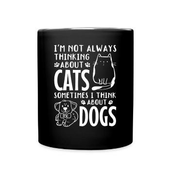 Dog Owners Cute Cat Lovers Cat Possessions - Full Colour Mug - black - Front