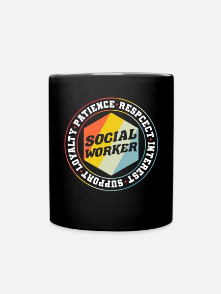 Mois du travail social scolaire Retro - Mug uni - noir