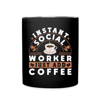 School Social Work Month Instant - Full Colour Mug - black - Front