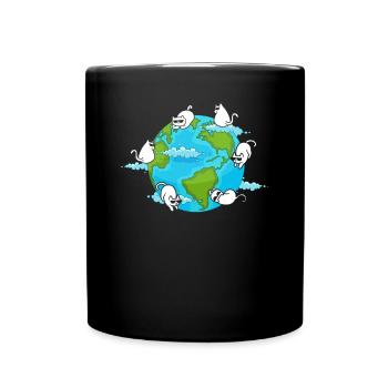 Funny Cat Meme for Cat Lovers Cute Cats I - Full Colour Mug - black - Front