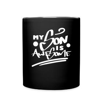 Vater Vatertag Geschenk - Tasse einfarbig - Schwarz - Vorne