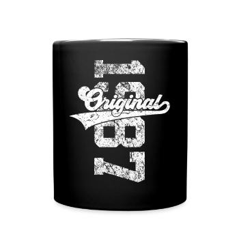 39. GEBURTSTAG ORIGINAL 1987 - Tasse einfarbig - Schwarz - Vorne