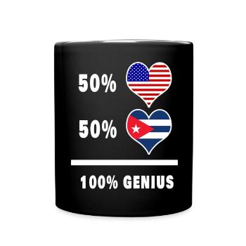Design de drapeau impressionnant des États-Unis et - Mug uni - noir - Devant
