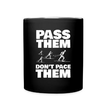 Cross-country biathlon cross-country skiers - Full Colour Mug - black - Front