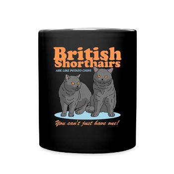 British Shorthair Cats Cadeau - Mug uni - noir - Devant