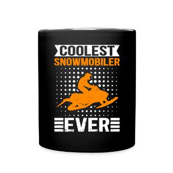 Snowmobile Snowmobiler Snowmobile Gift - Full Colour Mug - black - Front