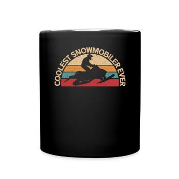 Cadeau motoneige Motoneige - Mug uni - noir - Devant