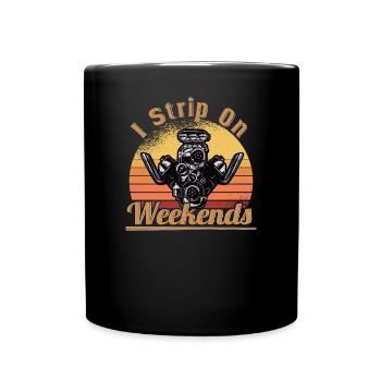 Muscel Car V8 Turbocompresseur Tuning Voiture de course - Mug uni - noir - Devant