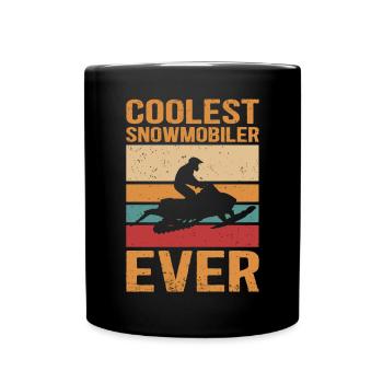 Snowmobile Snowmobile Snowmobile Gift - Full Colour Mug - black - Front