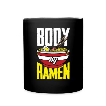 Lustiges Ramen Liebhaber Geschenk - Tasse einfarbig - Schwarz - Vorne