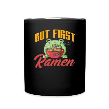 Lustiges Ramen Liebhaber Geschenk - Tasse einfarbig - Schwarz - Vorne