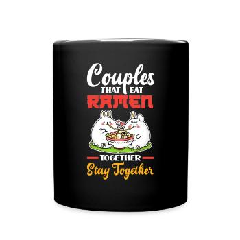 Amateurs de ramen de la Saint-Valentin - Mug uni - noir - Devant