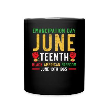Juneteenth Mois de l’histoire des Noirs afro-américains - Mug uni - noir - Devant