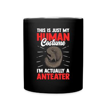 Anteater only a costume dwarf anteater - Full Colour Mug - black - Front