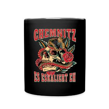 Chemnitz femme cadeau ça s’intensifie quand même Chemnitz - Mug uni - noir - Devant