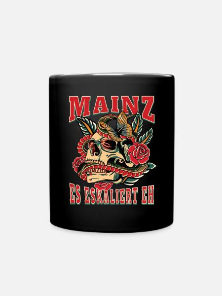 Mainz Frau Geschenk es eskaliert eh Mainz Frauen - Tasse einfarbig - Schwarz