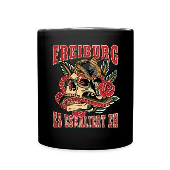 Fribourg femme cadeau ça s’intensifie de toute façon femmes - Mug uni - noir - Devant