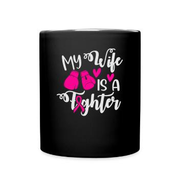 Ma femme est une battante - Mug uni - noir - Devant