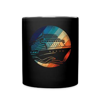 Croisière Vacances Rétro Vintage - Mug uni - noir - Devant