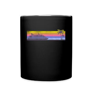 Croisière Vacances Rétro Vintage - Mug uni - noir - Devant