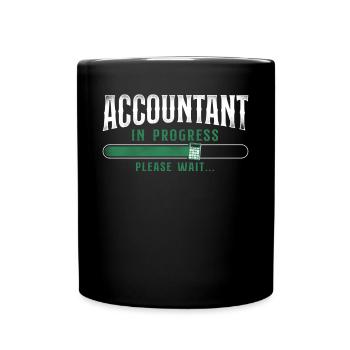 Accountant Bookkeeper Accounting - Full Colour Mug - black - Front