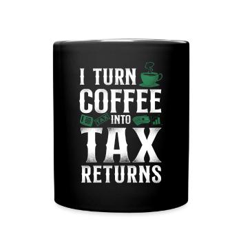 Accountant Bookkeeper Accounting - Tasse einfarbig - Schwarz - Vorne
