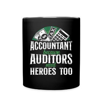 Accountant Bookkeeper Accounting - Full Colour Mug - black - Front