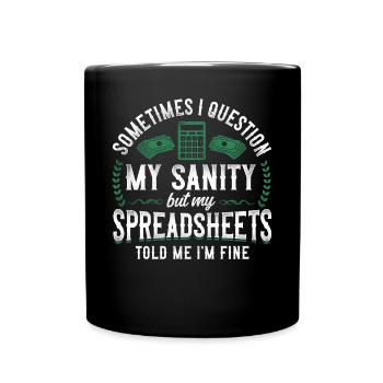 Comptable Comptable Comptable Comptabilité - Mug uni - noir - Devant